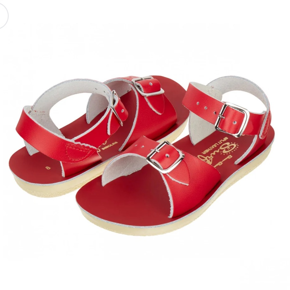 SUN SAN | Salt Water Red Surfer Sandal